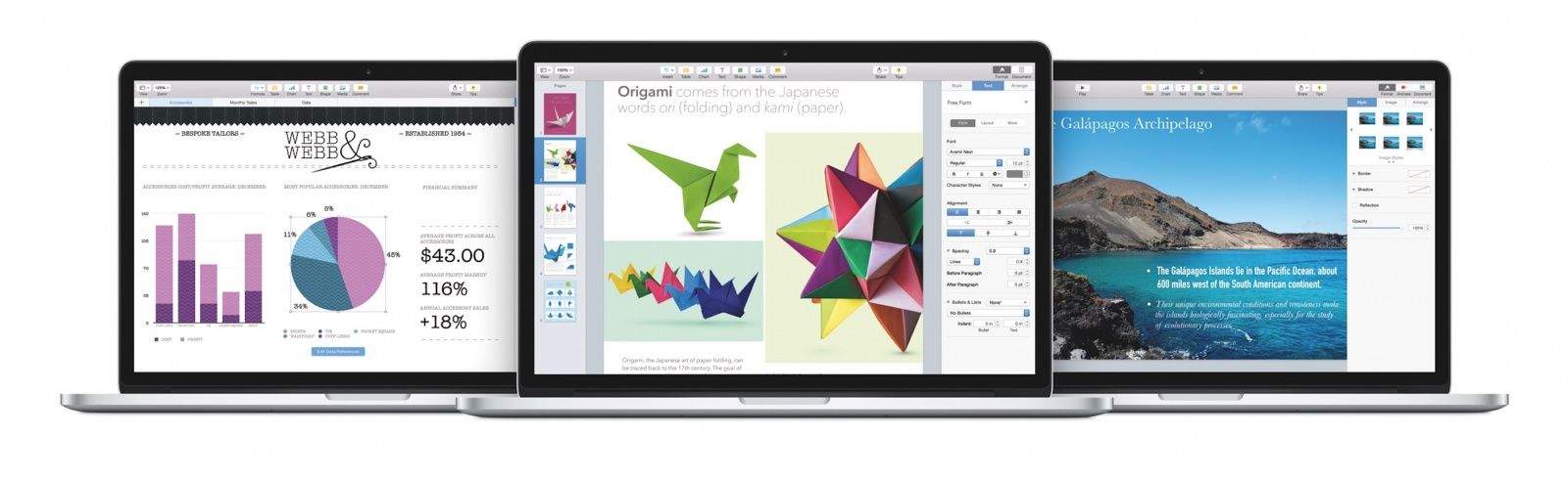 iWork on the web is now free for everyone. Photo: Apple