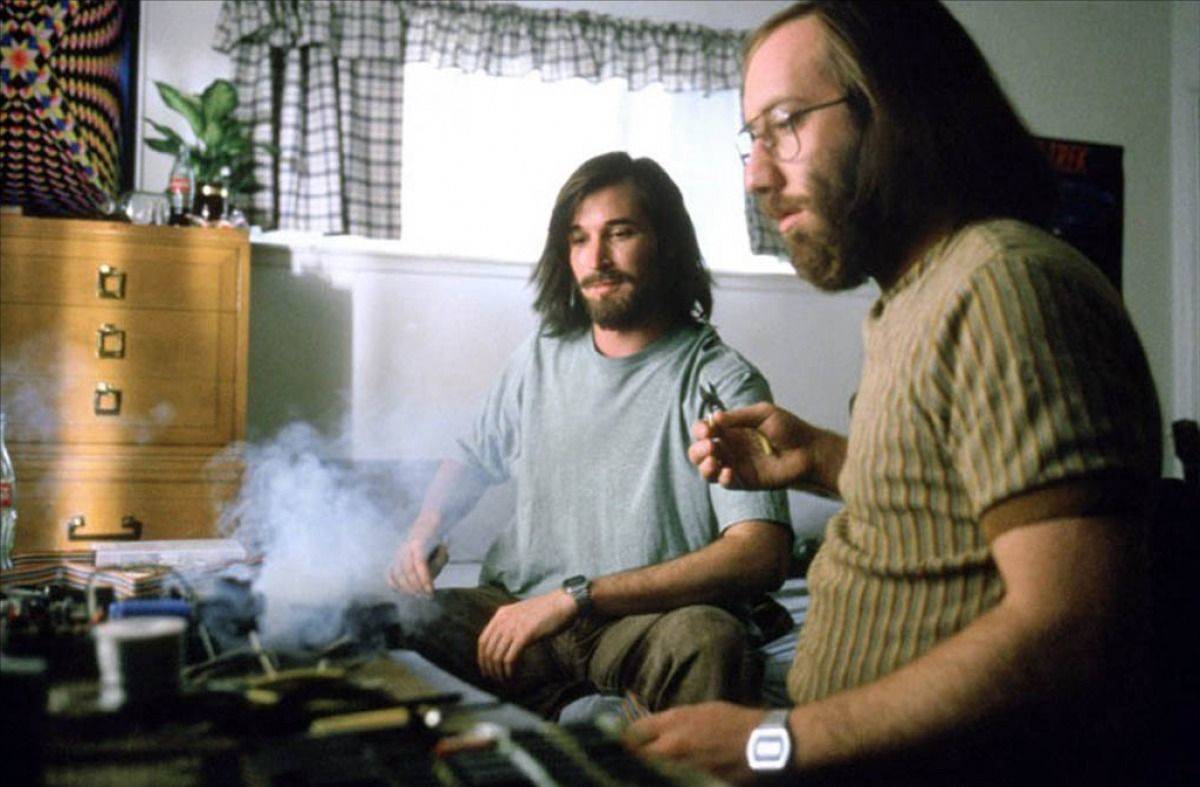 The Two Steves team up to create the Apple-1. Photo: Turner Network Television
