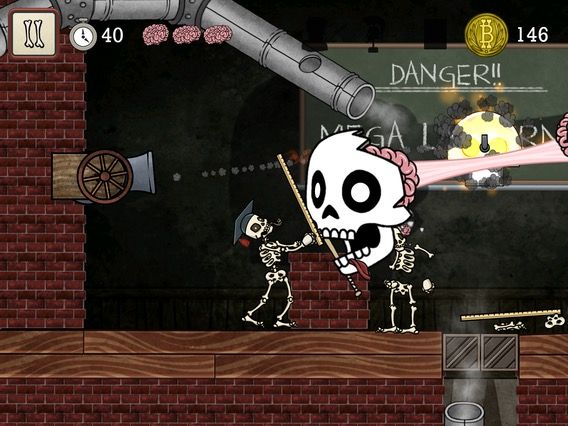 Flinging skulls, collecting taxes, like you do. Screengrab: Clutch Play Games