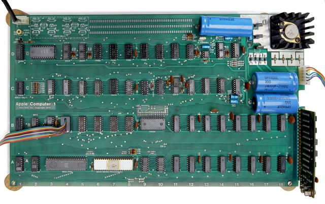 A working motherboard for the Apple I, circa