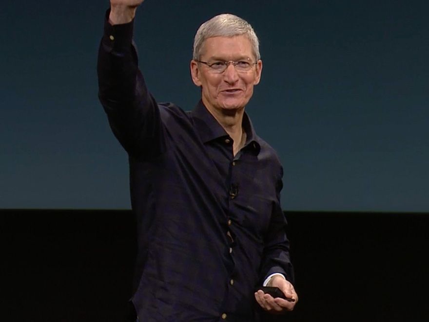 Life is good for Tim Cook in 2015. Photo: Apple
