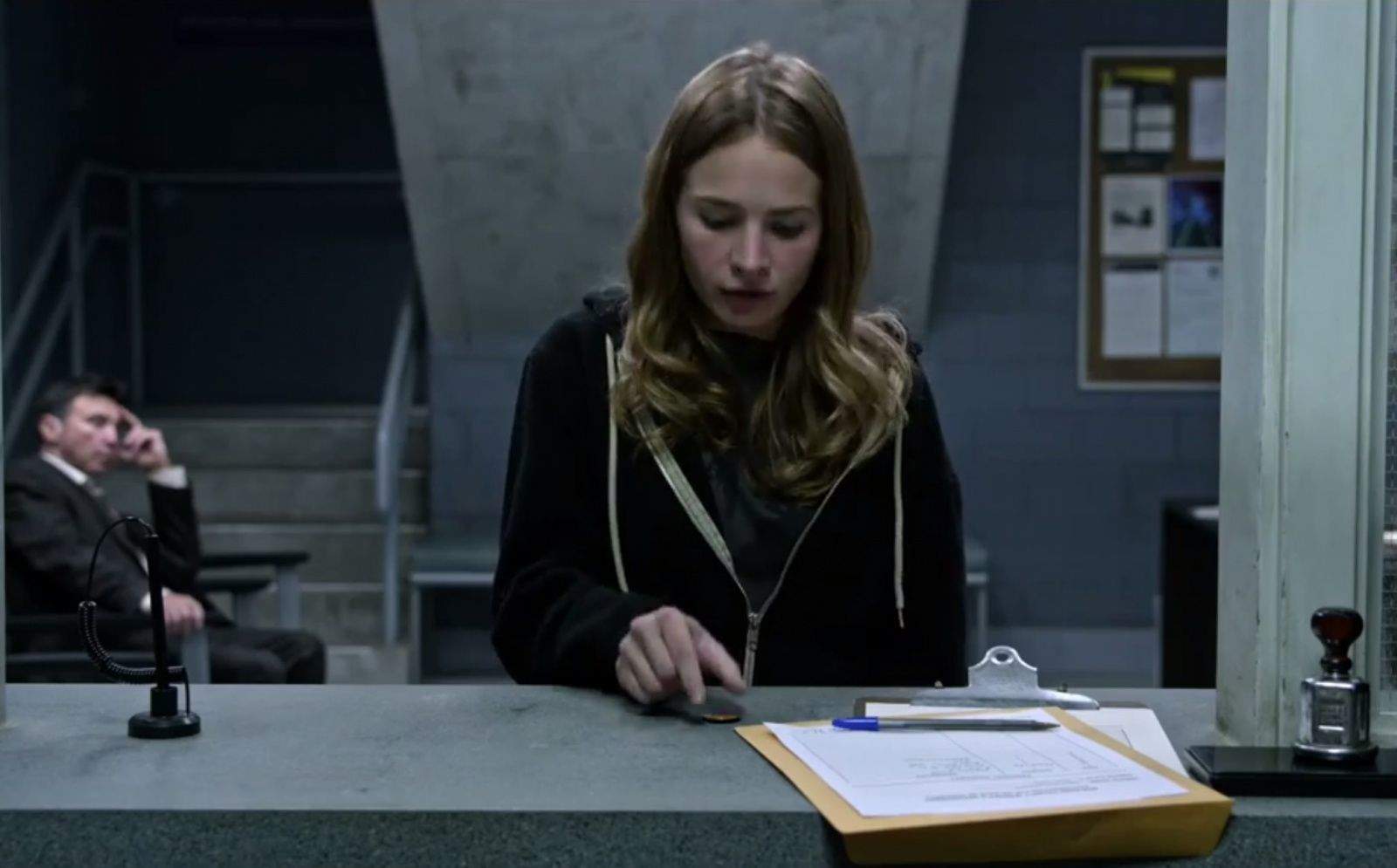 Britt Robertson is given a gift that could change her destiny. Screengrab: Disney