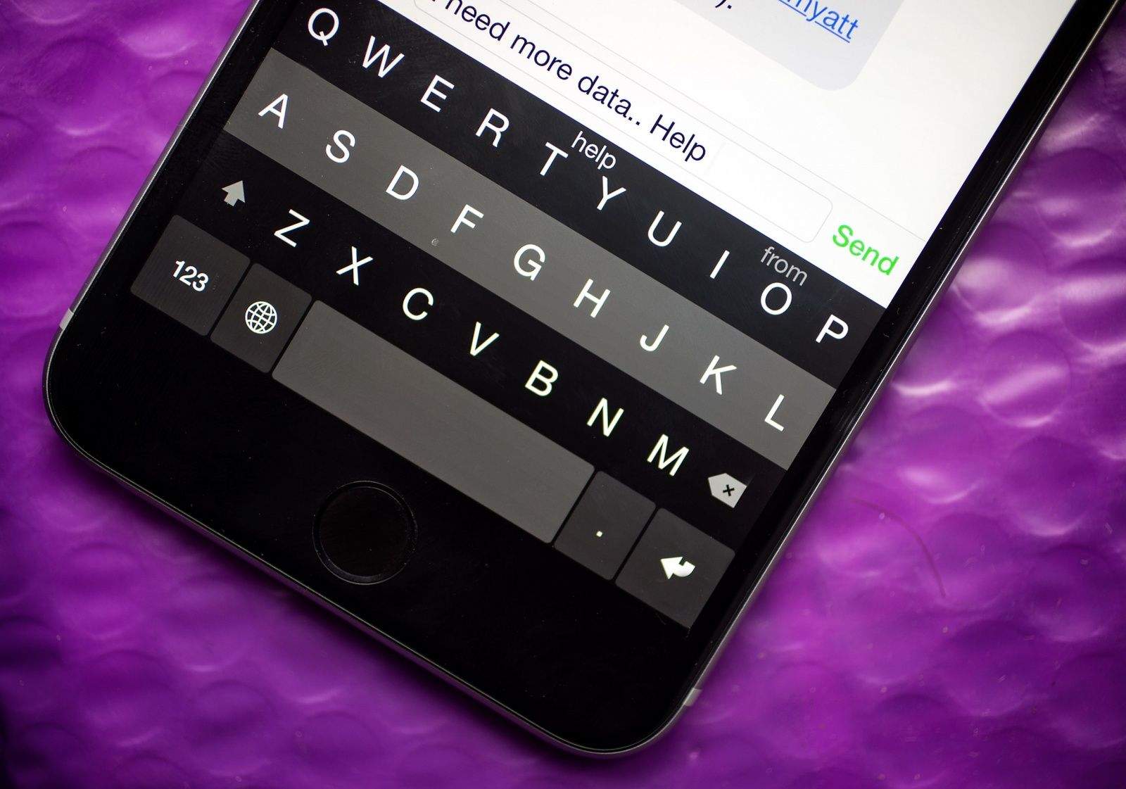 Why won't Apple let keyboards (like Fleksy, above)  access dictation? Photo: Jim Merithew/Cult of Mac