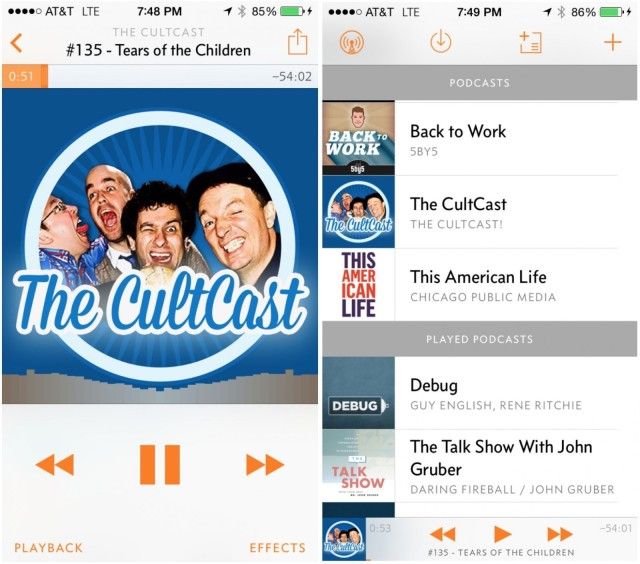 Overcast is now on iPad and Carplay. Photo: Cult of Mac