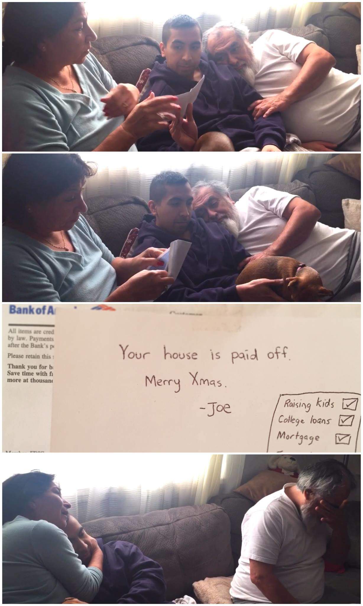 Developer Joe Riquelme paid off his parents' mortgage for Christmas. Photo: Joe Riquelme