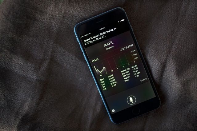 Siri can help you track your stocks. Photo: Jim Merithew/Cult of Mac
