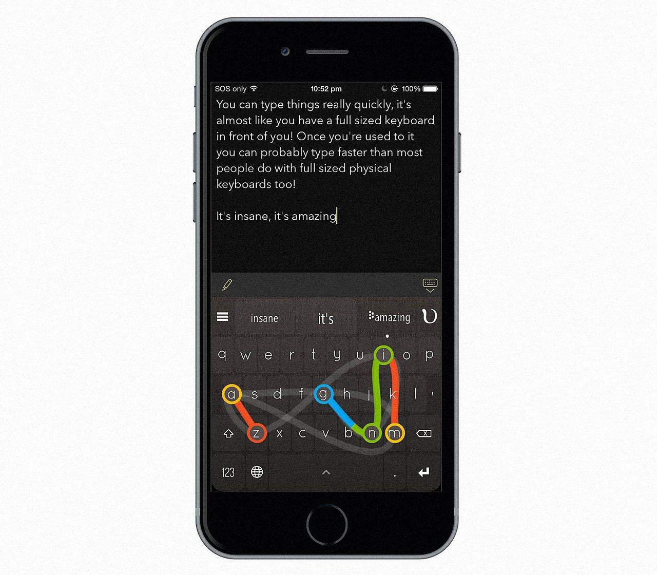 Apple has asked this great iOS keyboard to pull one of its signature features. Photo: Nintype