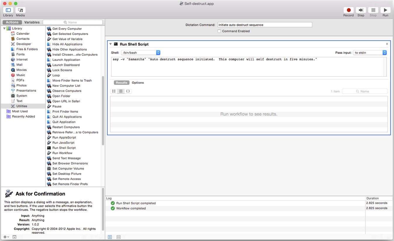 You can tell your Mac to self-destruct with this simple trick. Photo: Jacob Salmela