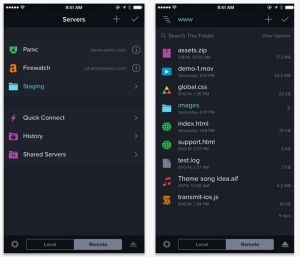 Transmit for iOS Nerds will love doing their FTP on the go. Screengrab: Panic, Inc