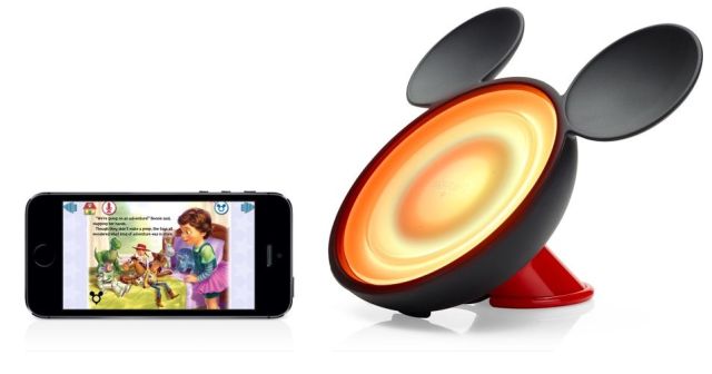 Use this Phillips Hue light to enliven stories from the Disney app. Photo: Phillips/Disney