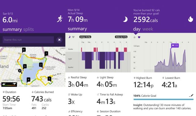 Microsoft's Health app is well designed and easy to use. Credit: Microsoft