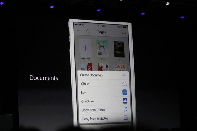 Apple announced the ability for third-party apps to share files at WWDC in June. Photo: Roberto Baldwin/ The Next Web