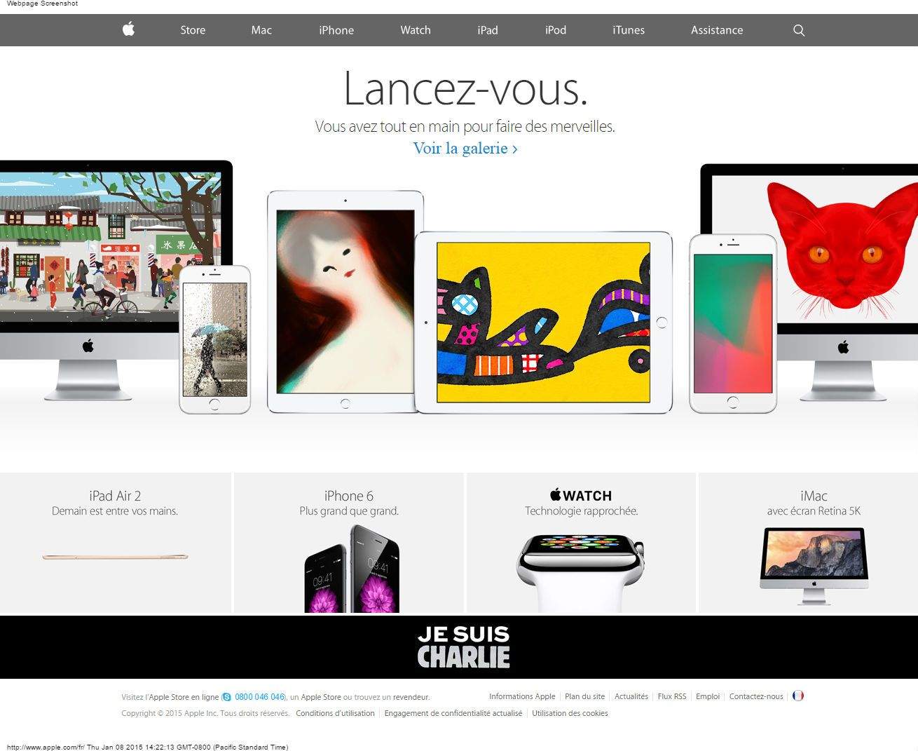 Apple's French website has been updated with the 