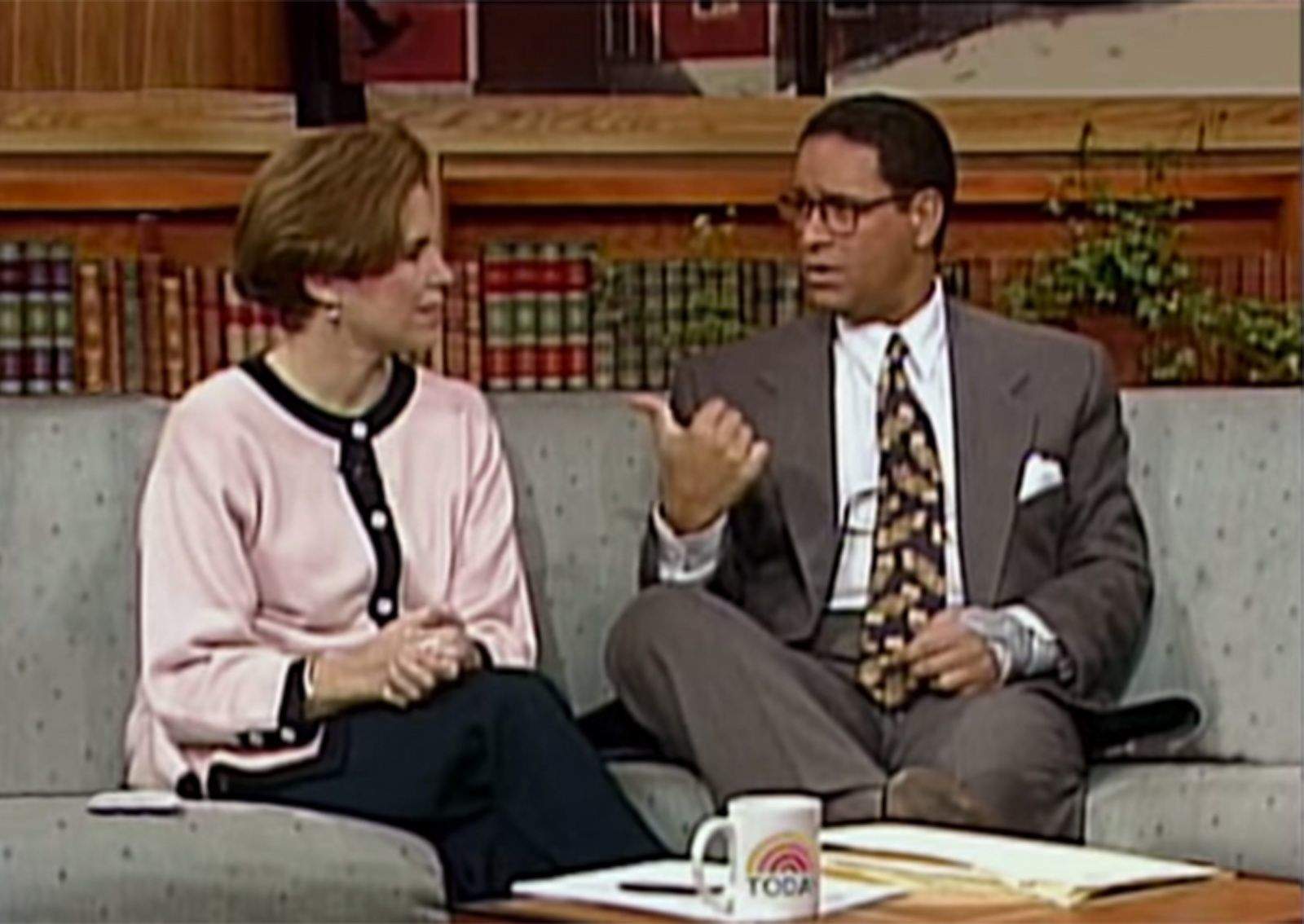 Today Show hosts Katie Couric and Bryan Gumbel try to understand the Internet during a 1994 segment. Photo: Today Show/YouTube