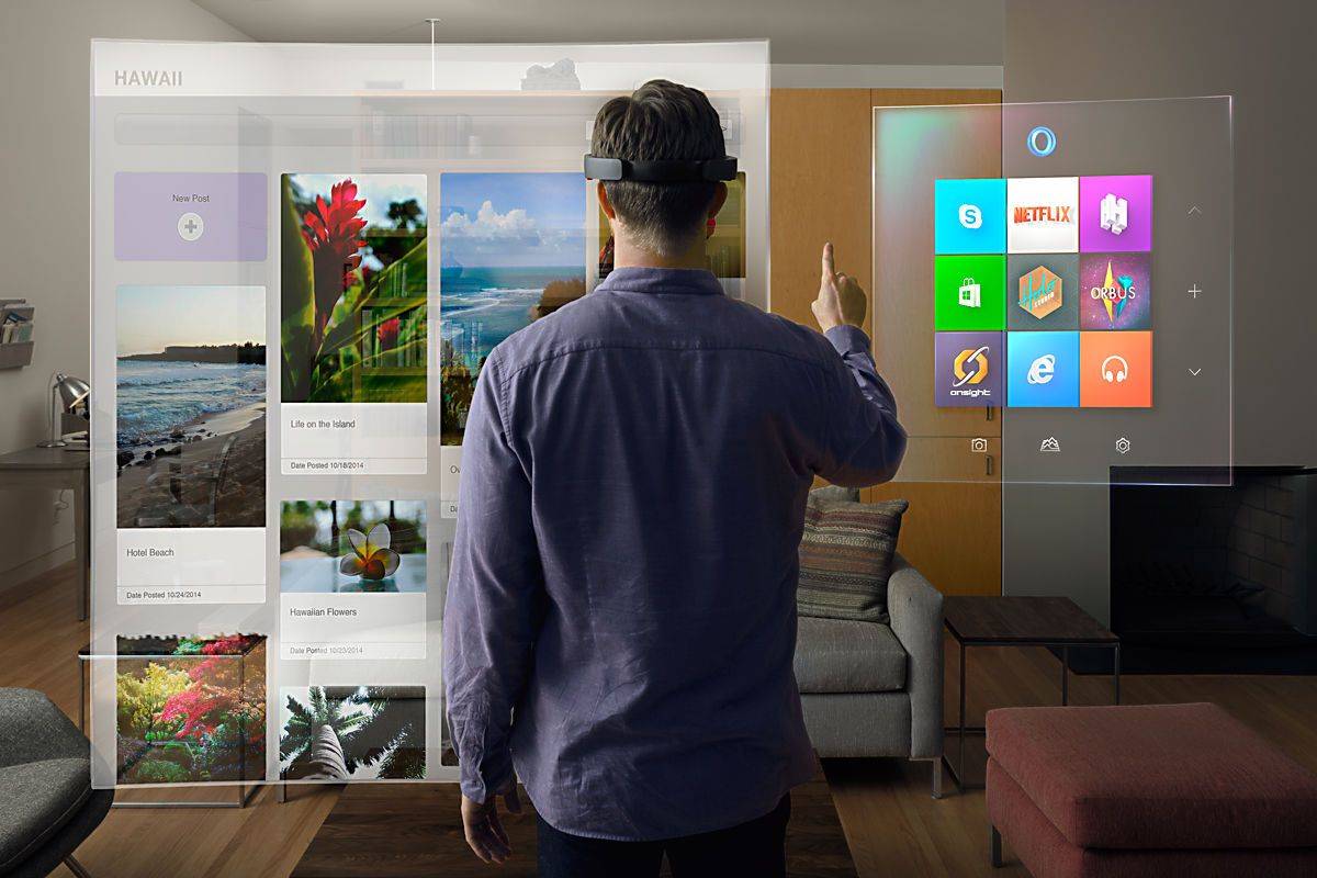 With HoloLens, Microsoft enters the age of holographic computing. Photo: Microsoft