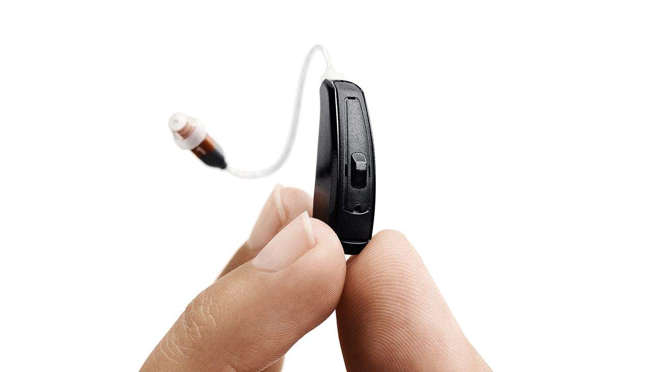 ReSound's LiNX hearing aid is the first controlled by the iPhone. Pairing with the iPhone adds a surprising amount of useful functionality. Photo: ReSound