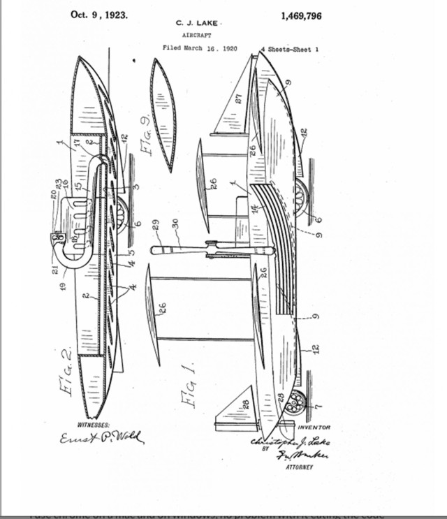 This design for roadable aircraft is part of an application for a patent. Document: United States Patient and Trademark Office