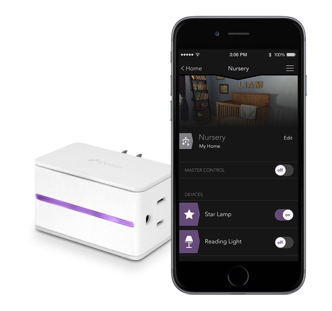iDevices' HomeKit-compatible Switch lets you control anything you plug into it using an iOS app. Photo: iDevices