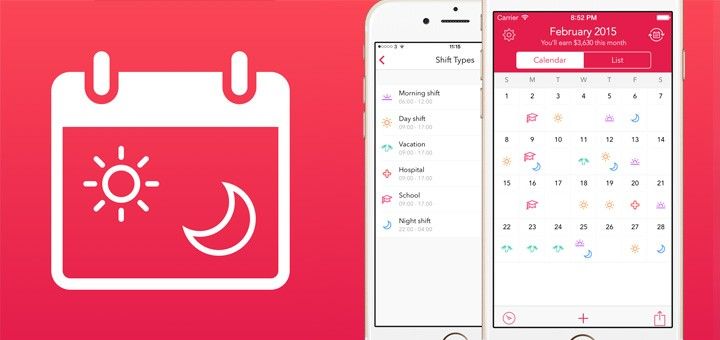 Shifts is a scheduling app for time card punchers. Photo: Shifts