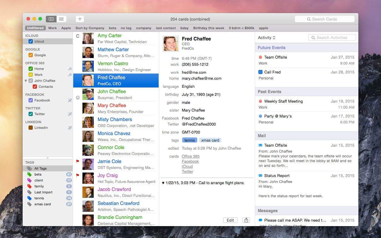 BusyContacts is the best Contacts app replacement we've seen. Photo: BusyContacts