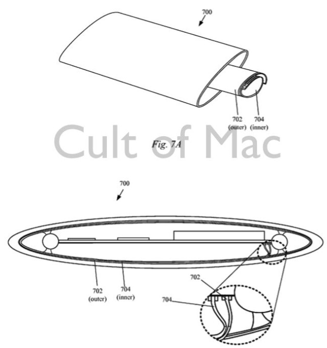 Patent design shows how the internal components would slot in to future iPhone.