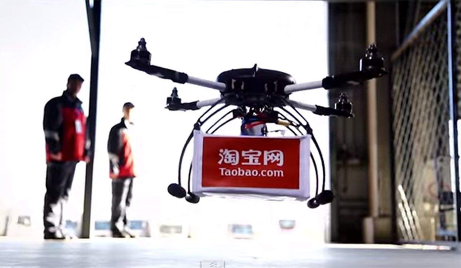 The Alibaba Group began testing drone delivery through its e-commerce site Taobao, bring tea to 450 doorsteps within an hour. Photo: Taobao.com