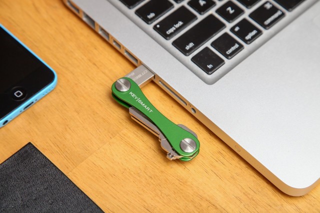 A USB drive can be added to any Key Smart organizer. Photo: Key Smart