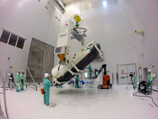 The IXV Intermediate eXperimental Vehicle is being prepared last month at Europe's Spaceport in Kourou, French Guiana. Photo: M. Pedoussaut/ESA
