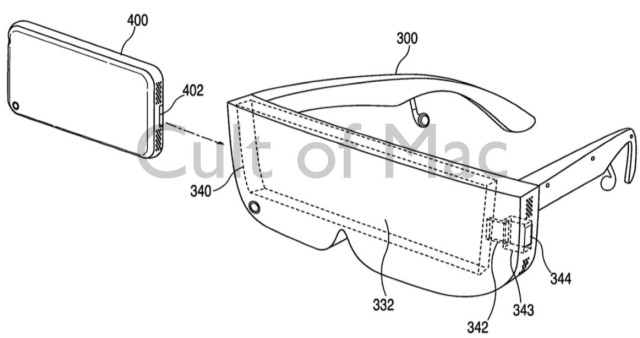 Virtual reality was one of the first iPhone accessories Apple considered. Photo: USPTO/Apple