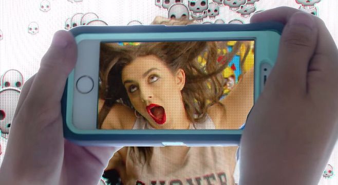 Her iPhone's so fancy, but you already know that. Photo: Officialcharlixcx