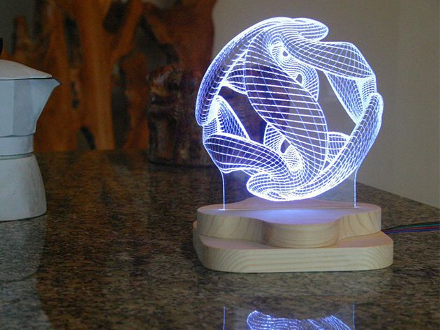CoM_Blue Pine Studeio 3D Illusion Lighting Sculpture