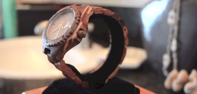 Kupuna watch The Kupuna is made of beautiful koa wood. Photo: AINA Jewelry