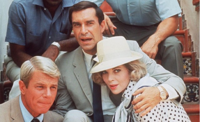 Greg Morris and Peter Lupus, whose heads are cut off in this picture, are the only characters who appeared in every season. But hey, Martin Landau and Barbara Bain were pretty good, too.