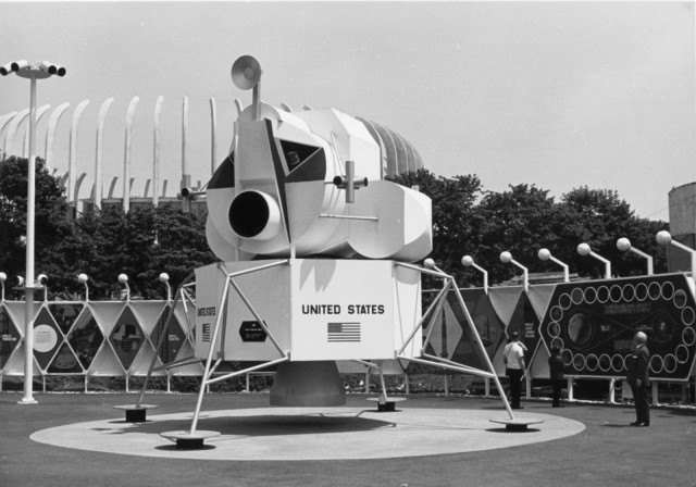 A Lunar Module, which would land on moon five years later, on display at the 1964-64 World's Fair. Photo: NASA