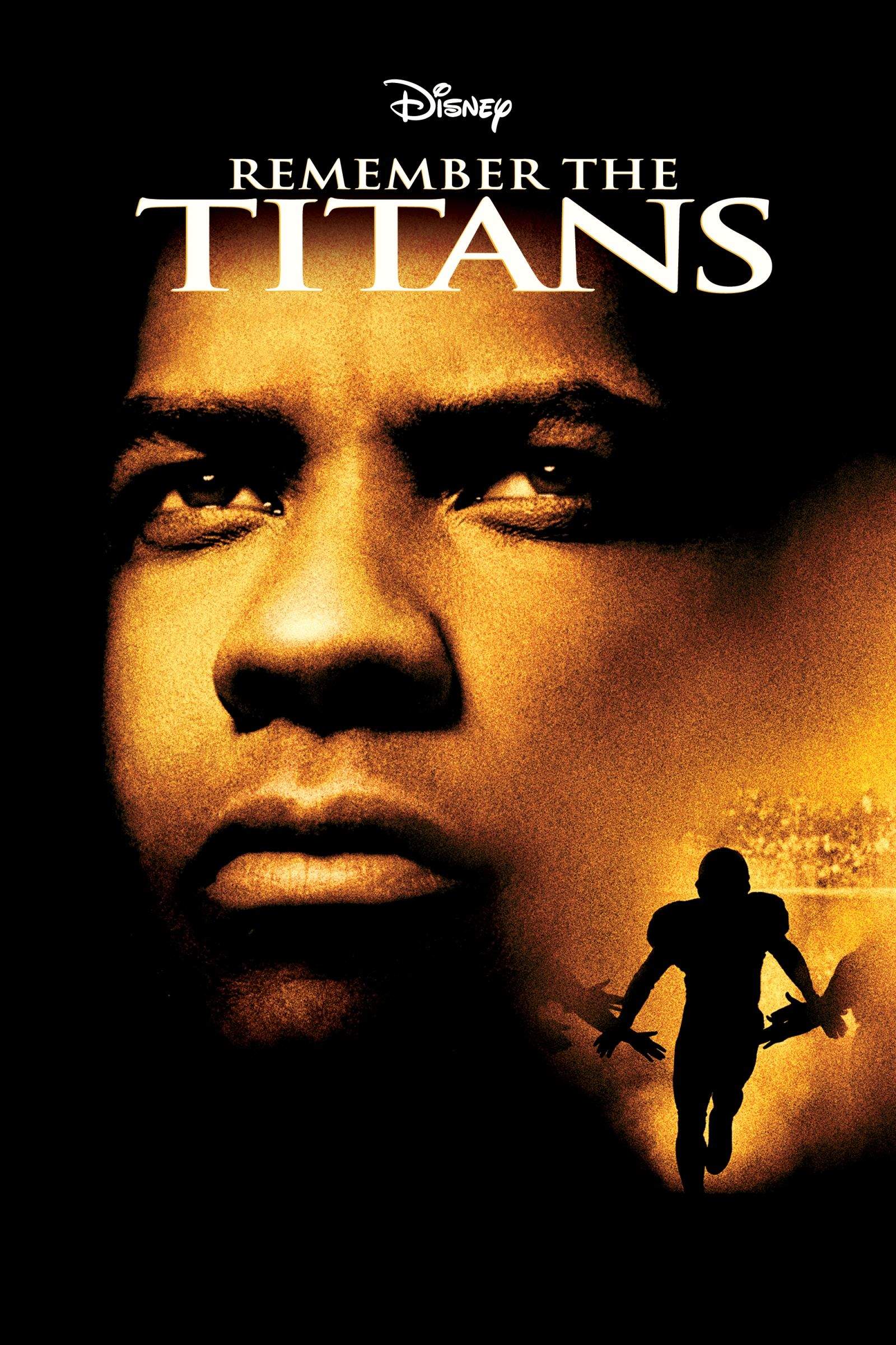 Remember the Titans is a movie starring Denzel Washington as a shouty coach who turns a disorganized football into a crack, disciplined outfit. Credit: Disney