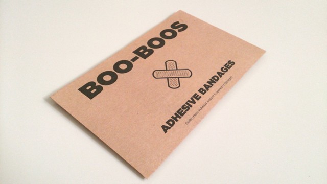 "Boo-Boos" look gross but are sterile and safe to use like any other adhesive bandage. Photo: Sherwood Forlee