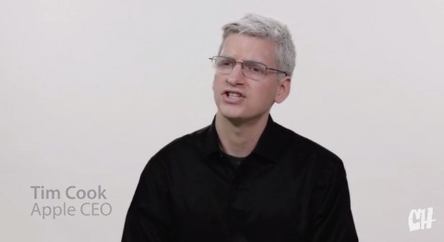 This man's not Tim Cook but he plays him in the lastest College Humor video. Photo: College Humor/YouTube