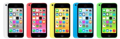 The handset in question is a 2013-era iPhone 5c.