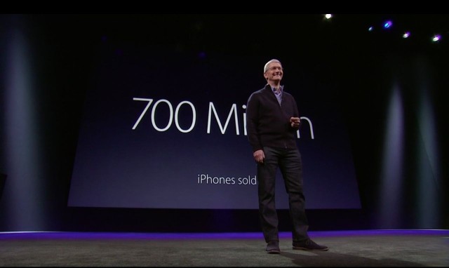 Tim Cook has this many reasons to brag. Photo: Apple