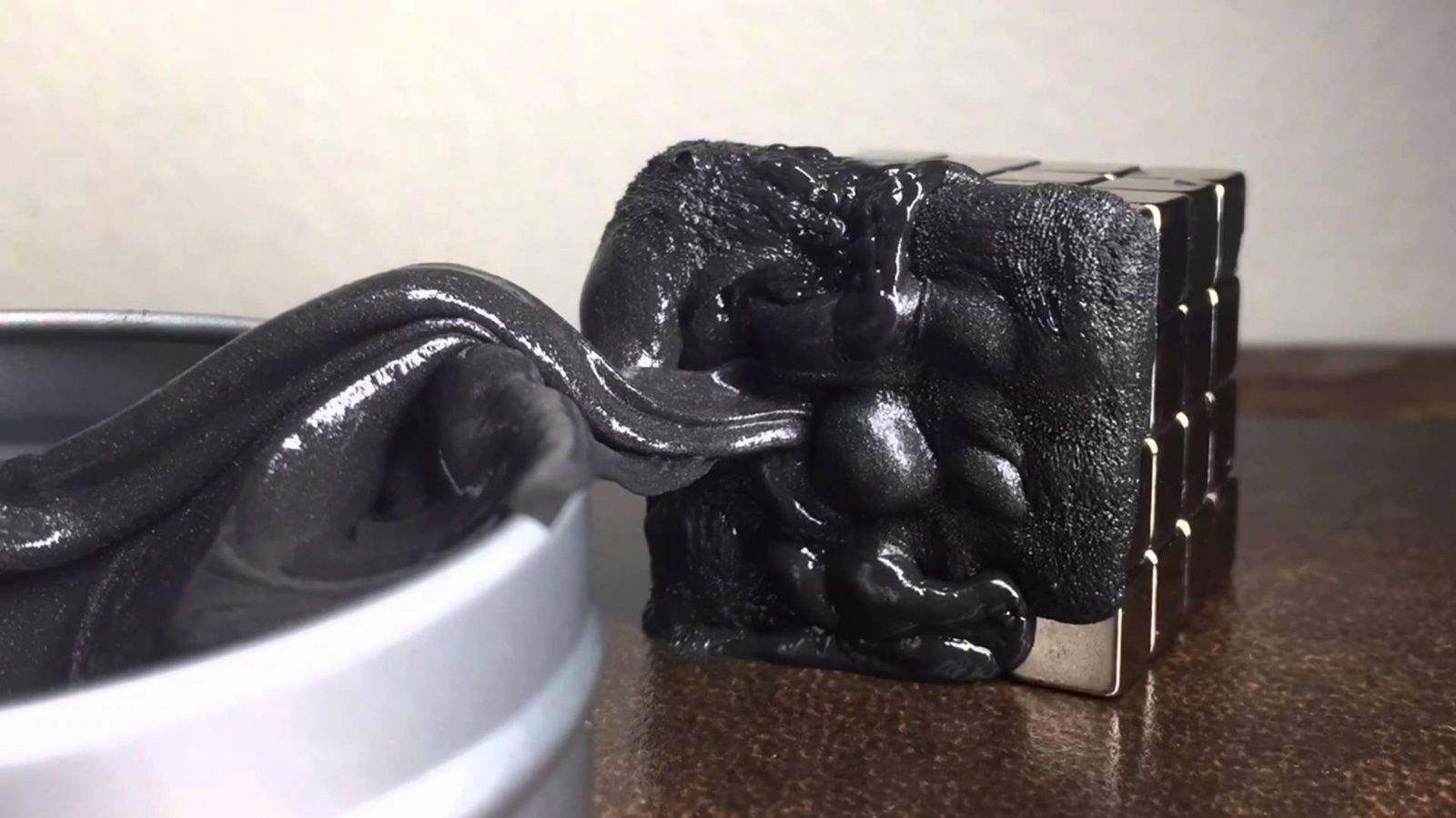 Crazy Aaron's Thinking Magnetic Putty smothers all it is attracted to. Photo: Ian Parks/YouTube