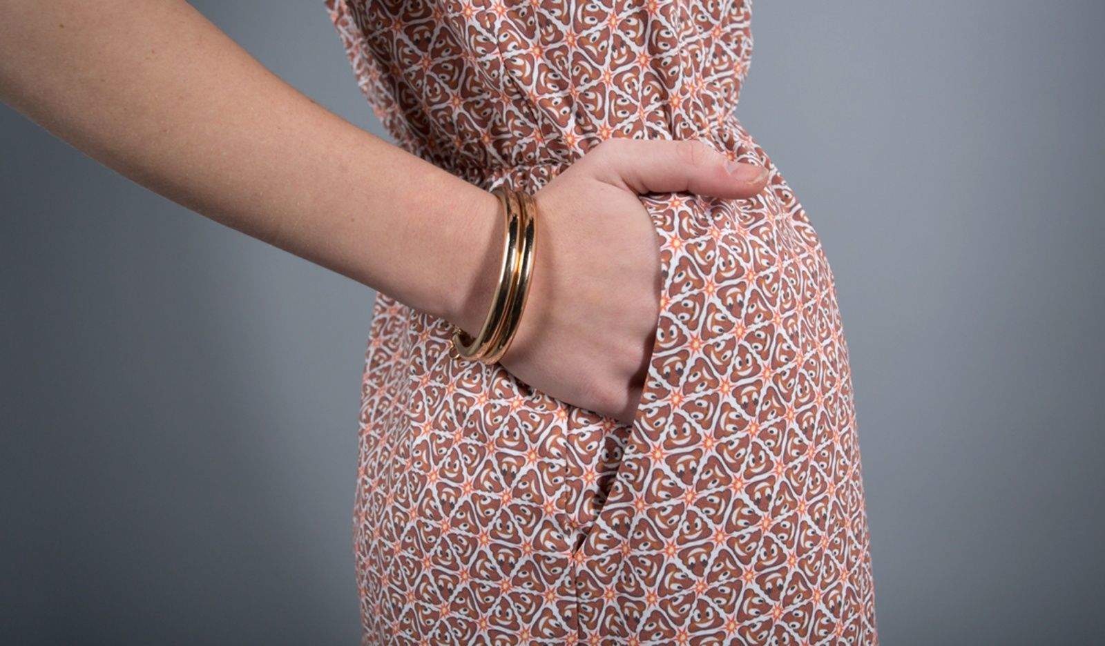 Betabrand latest piece of clothing featuring the Poo Emoji is this pocket dress. Photo: Betabrand