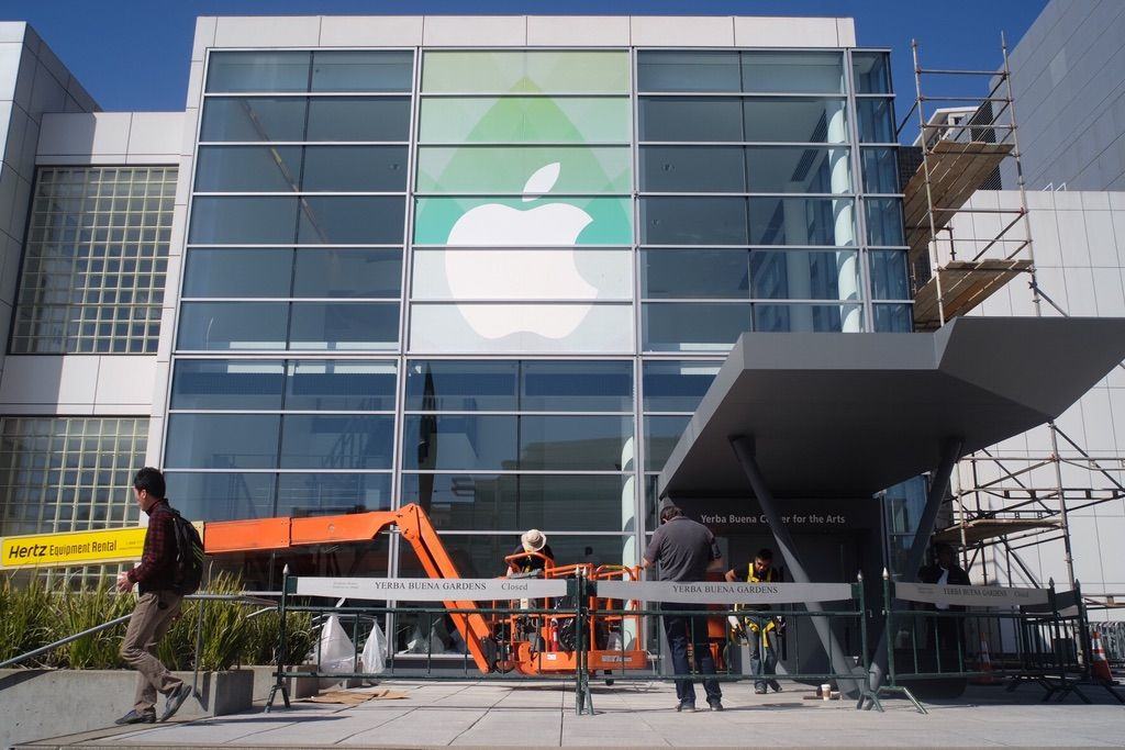 Apple is taking over the Yerba Buena Center. Photo: Jim Merithew/Cult of Mac