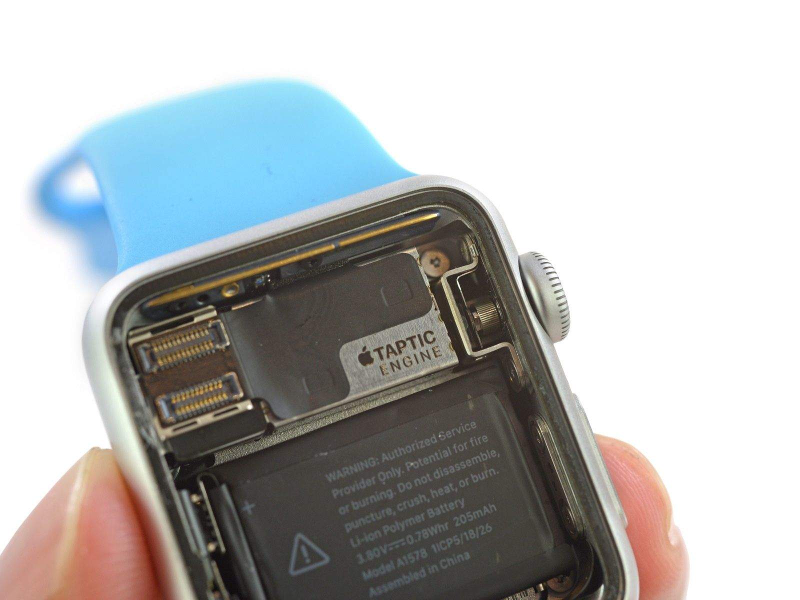The guts of the Apple Watch are shockingly inexpensive. Photo: iFixit