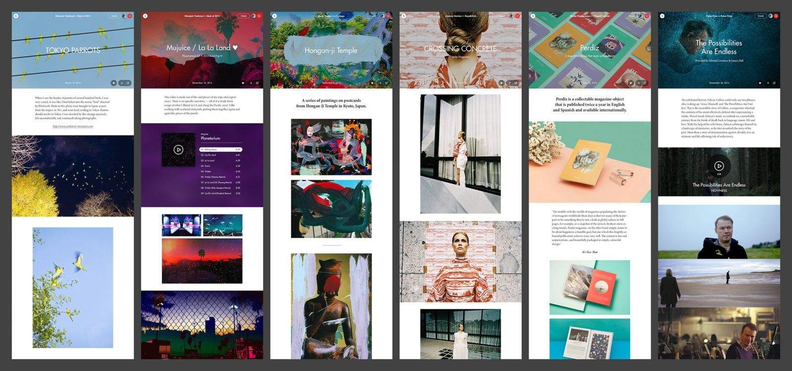 Stampsy is a new digital publishing platform for visual artists to elegantly design and curate content. Photo: Stampsy