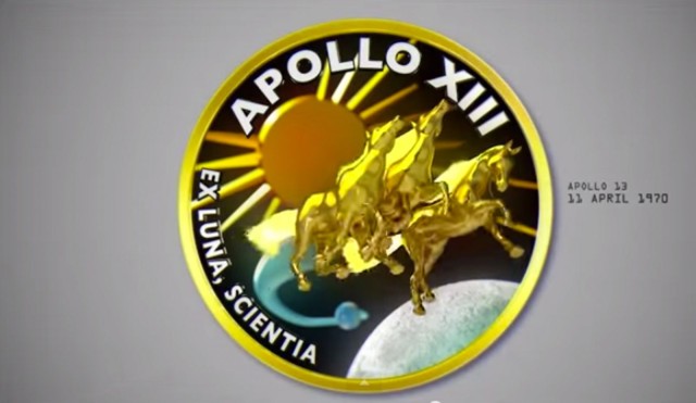 The mission patch for Apollo 13. Photo: NASA/Neil  F. Smith/YouTube