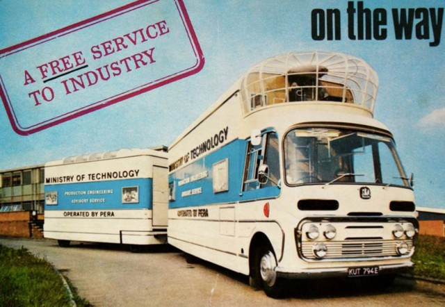The mobile cinema as it looked in the late 1960s. Advertising photo courtesy of Vintage Mobile Cinema