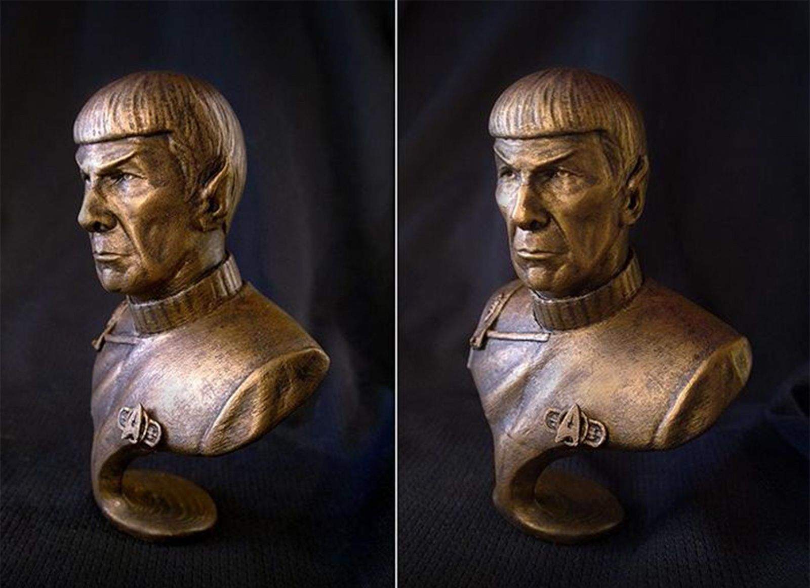 Phi Vu, a 3D artist in the film, television and video game industry, recently made a 3D-printed bust of Star Trek's Mr. Spock. Photo: Phi Vu