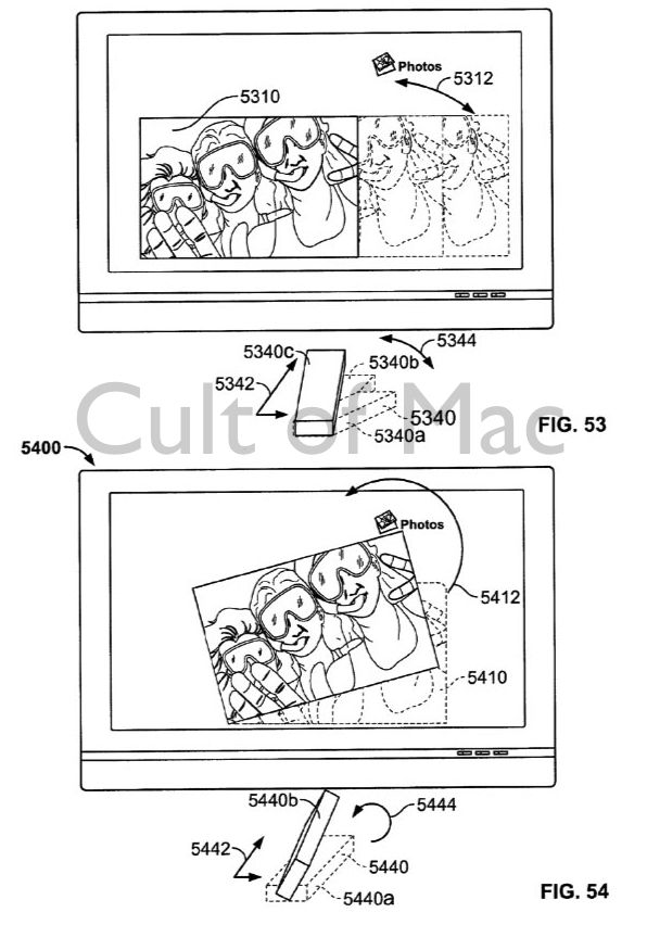 Your TV could be used for a spot of photo editing. Photo: USPTO