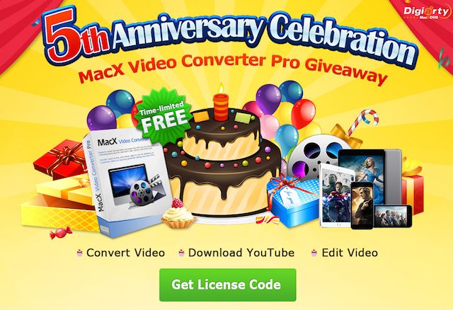 Digiarty celebrates five years of creating great video download software with a fantastic free offer.