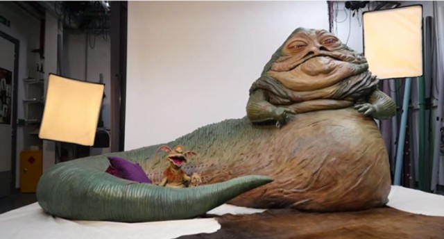 Jabba the Hutt is ready for his closeup.